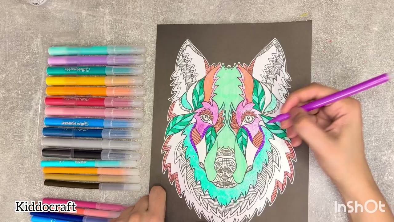 Relaxing colouring for Adults #painting #colouring 