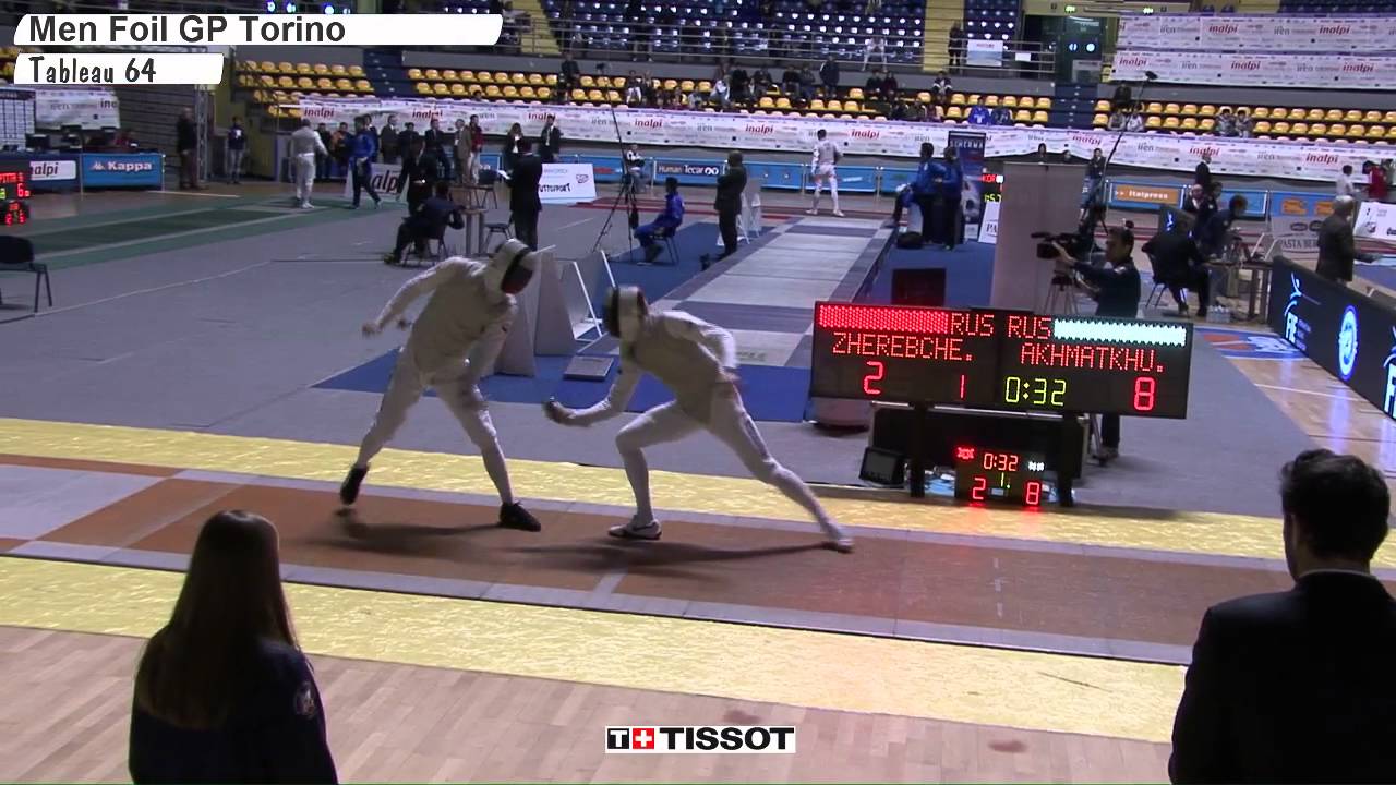 FE M F Individual Torino GP 2015 T64 28 yellow ZHEREBCHENKO RUS vs AKHMATKHUZIN RUS