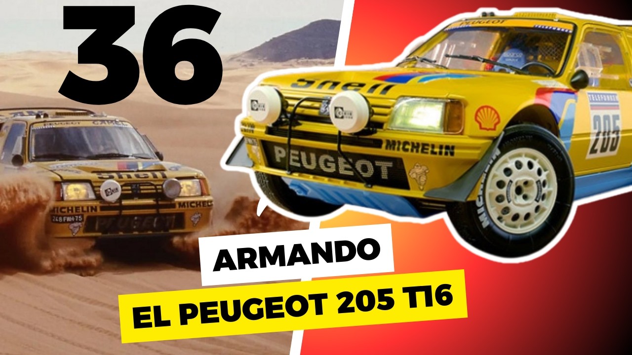 Peugeot 205 T16 Escala 1/8 Fascículo 36.