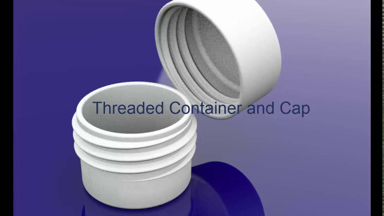 Container with Threaded Closure