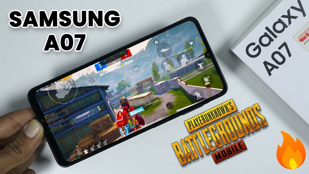 [60 FPS] Samsung A07: Тест мобильной игры PUBG + Тест графики 😲