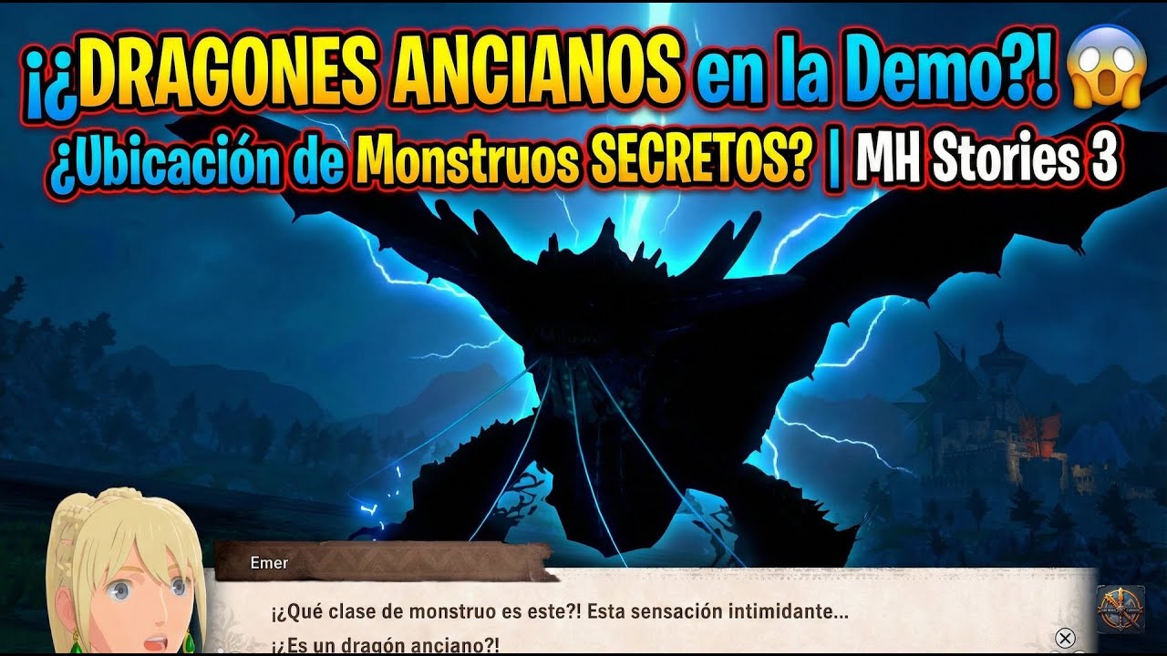 ¡¿DRAGONES ANCIANOS en la Demo?! 😱 Ubicación de Monstruos SECRETOS | MH Stories 3