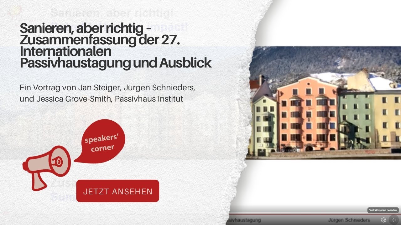 Sanieren, aber richtig!