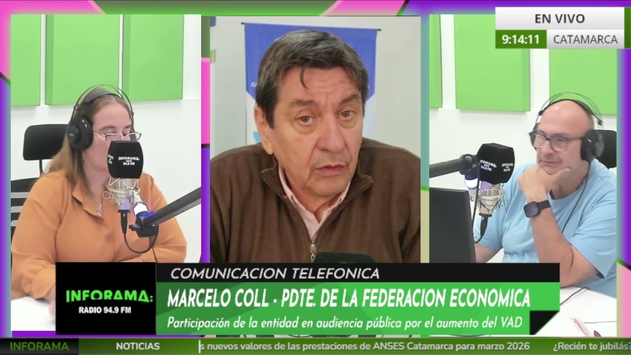 🎥 MARCELO COLL - PRESIDENTE DE LA FEDERACIÓN ECONÓMICA DE CATAMARCA | CATAMARCA A DIARIO