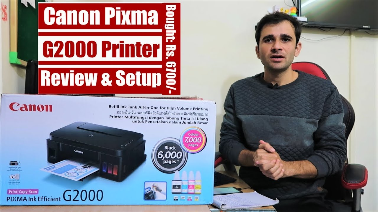 Canon Pixma G2000 Review & Setup - Best Printer Under 10000?