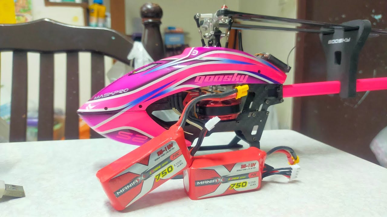Test New ManiaX battery 750mAh 11.1V 70C - Pilot Lotte Chawanagon