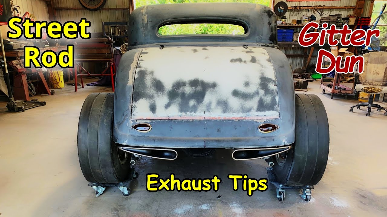 Custom Exhaust Tips For The 34 Ford Coupe