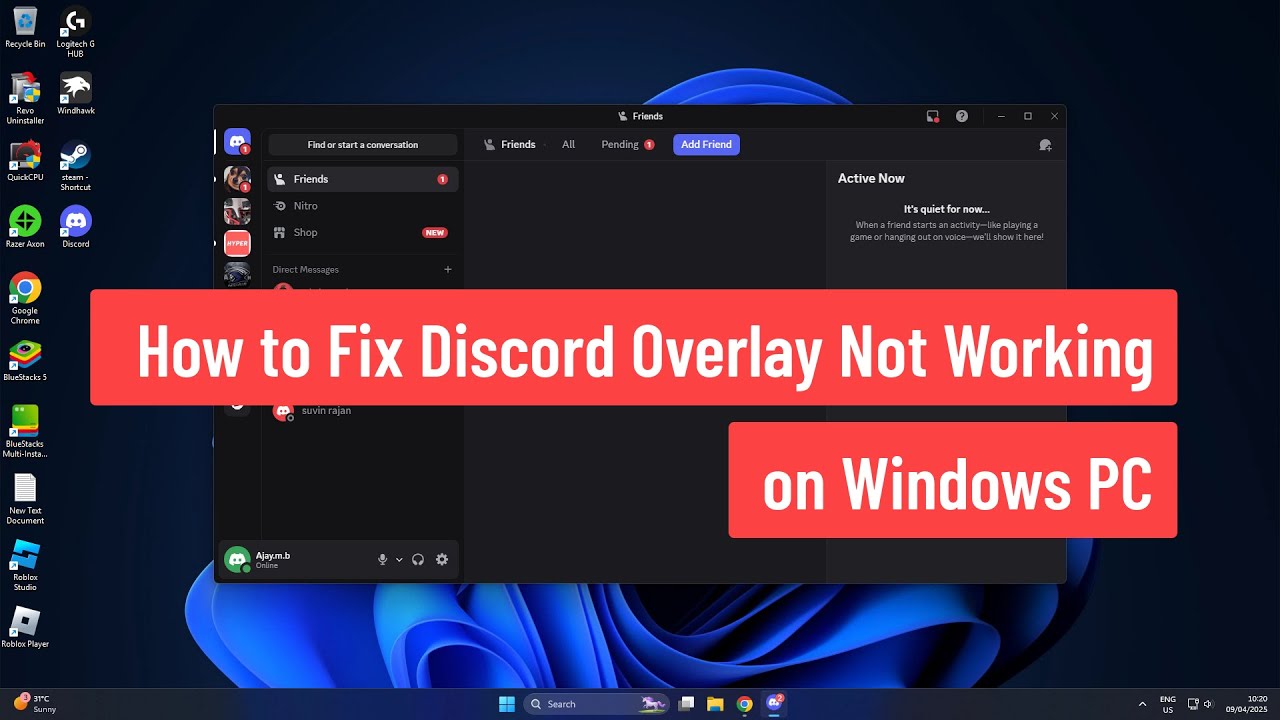 How to Fix Discord Overlay Not Working (2025)