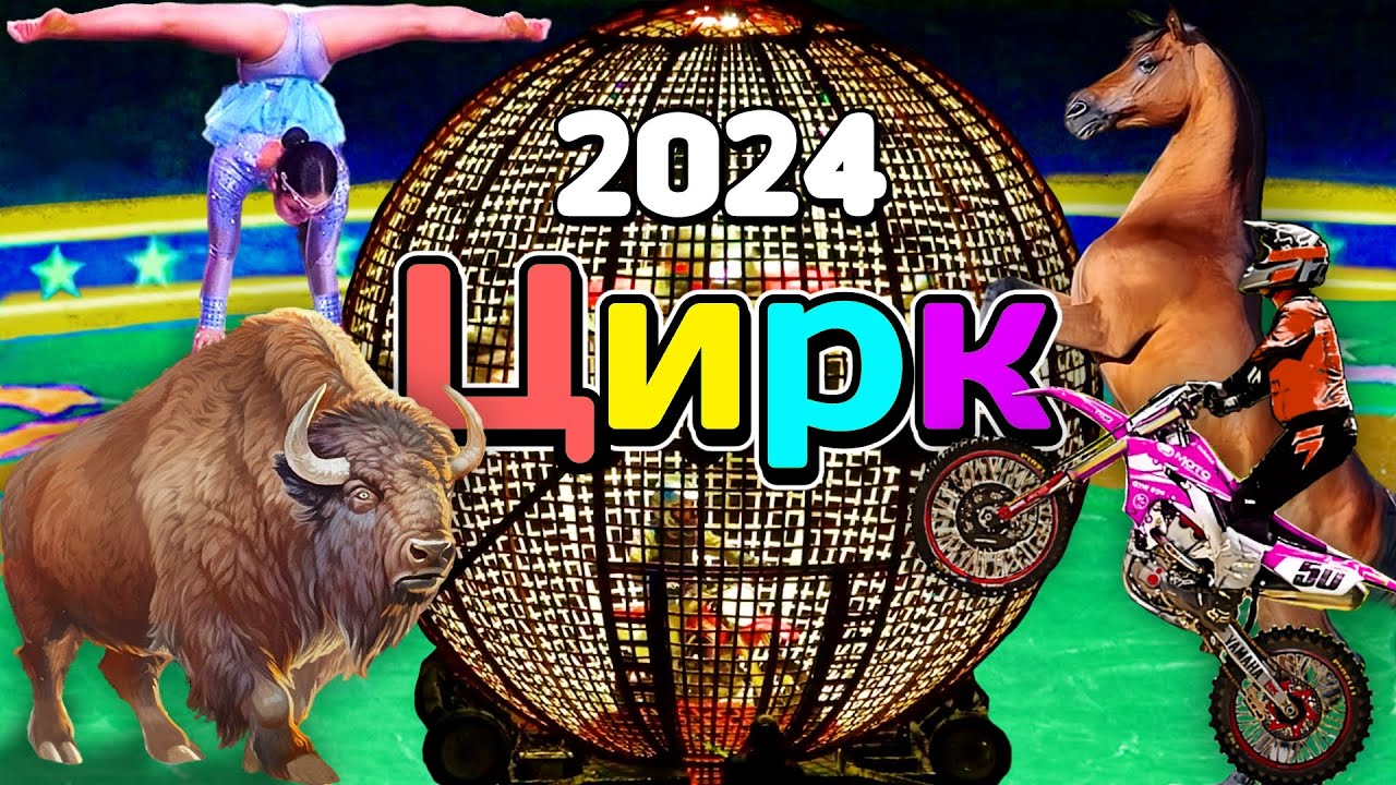 Цирк 2024 🌐 Девушка в Шаре Смелости 🚀 Человек Ракета 🦬 Первое в Мире Баффало Шоу