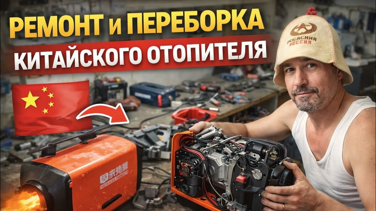 Влог#как я чинил китайский дизельный отопитель#ошибки Е-08, Е-10