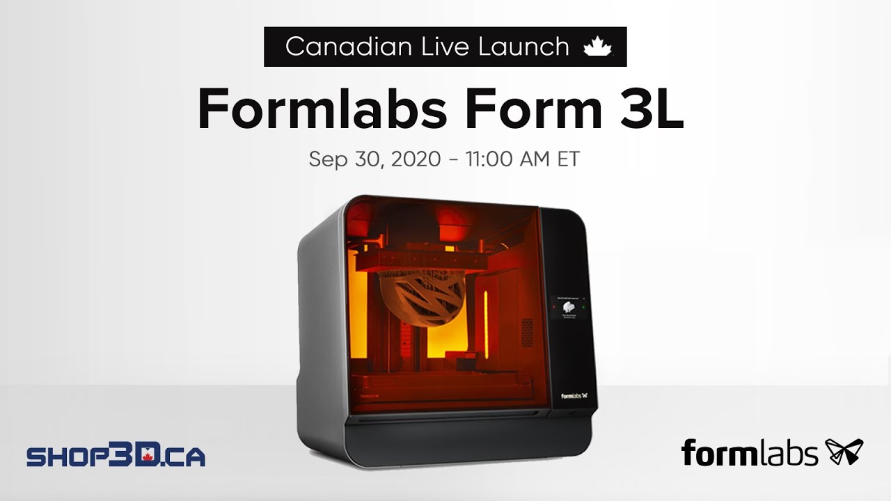 Shop3D Form 3L Live Launch
