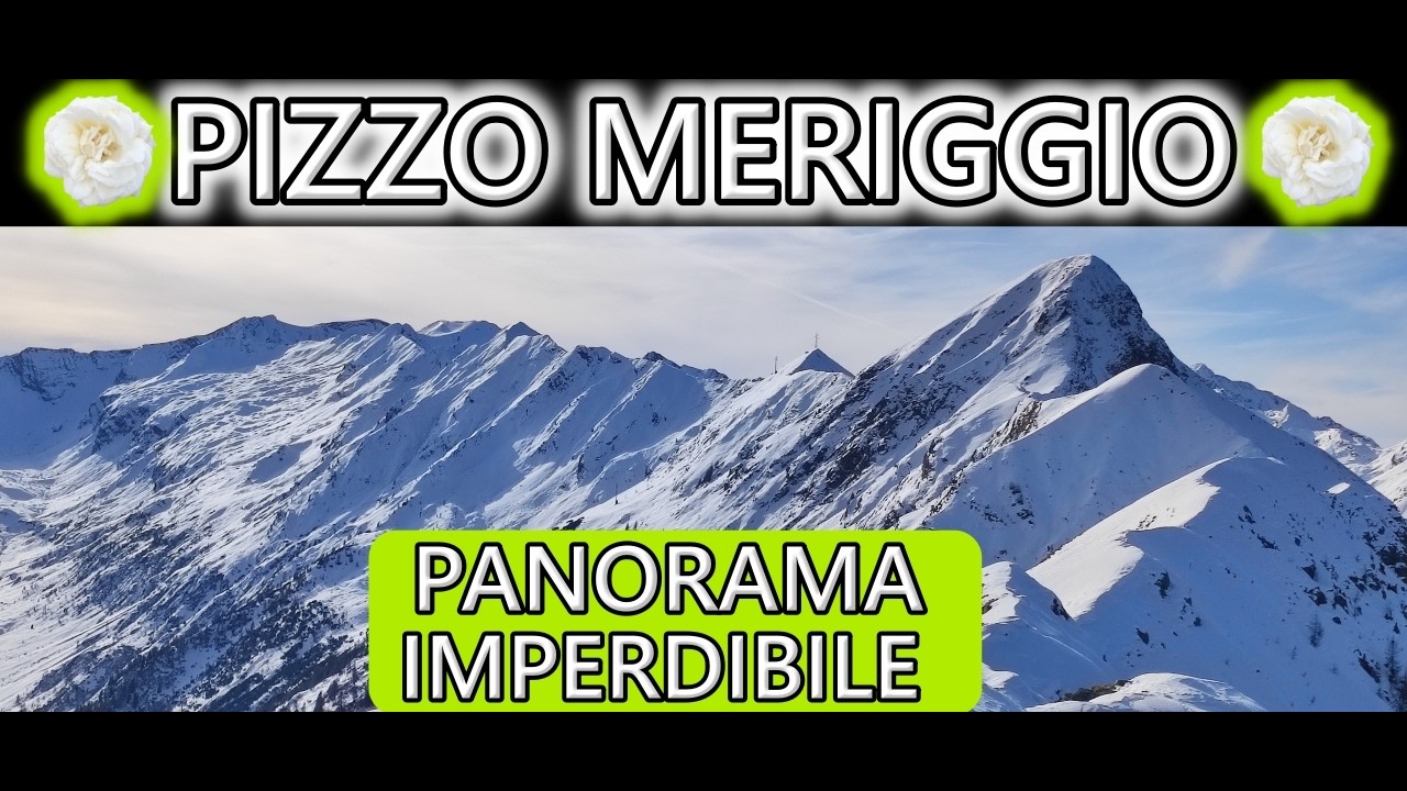 PANORAMA IMPERDIBILE ❤️ al Pizzo Meriggio 😍invernale da Campelli #trekking lombardia#valtellina 