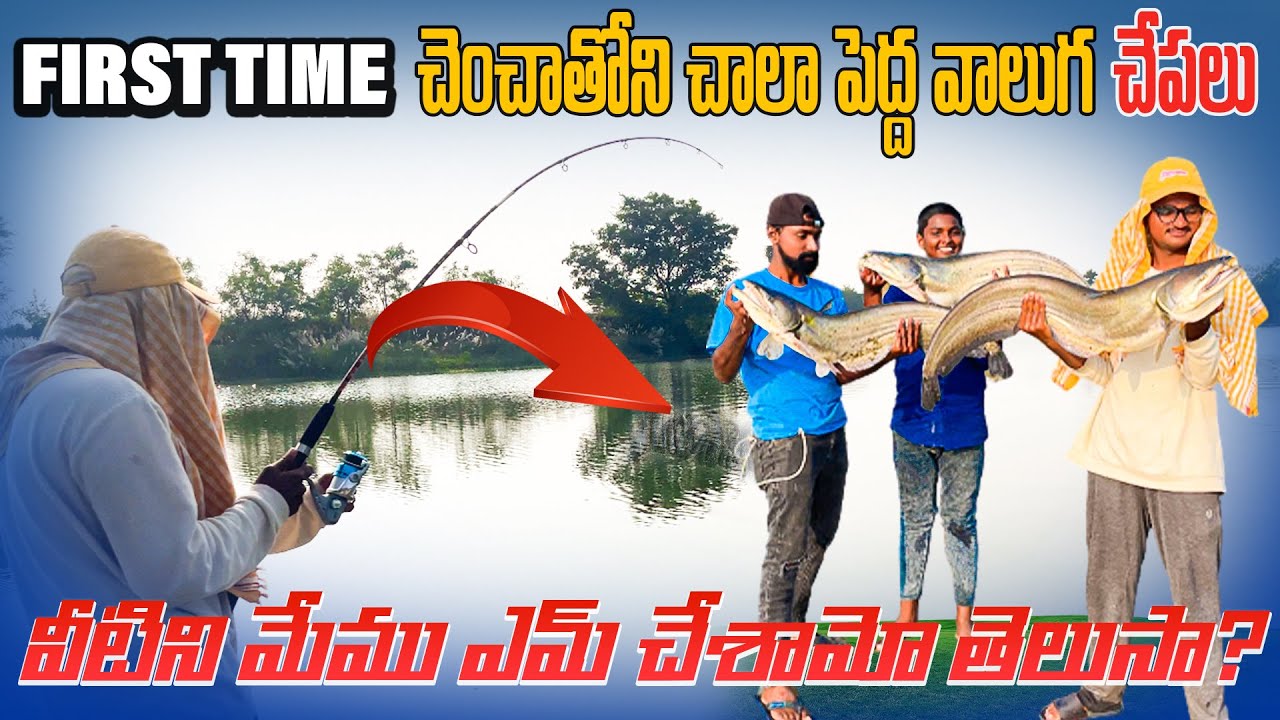 First time చెంచాతోని చాలా పెద్ద వాలుగ చేపలు పట్టినం వీటిని మేము ఎమ్ చేశామో తెలుసా? Mama bros