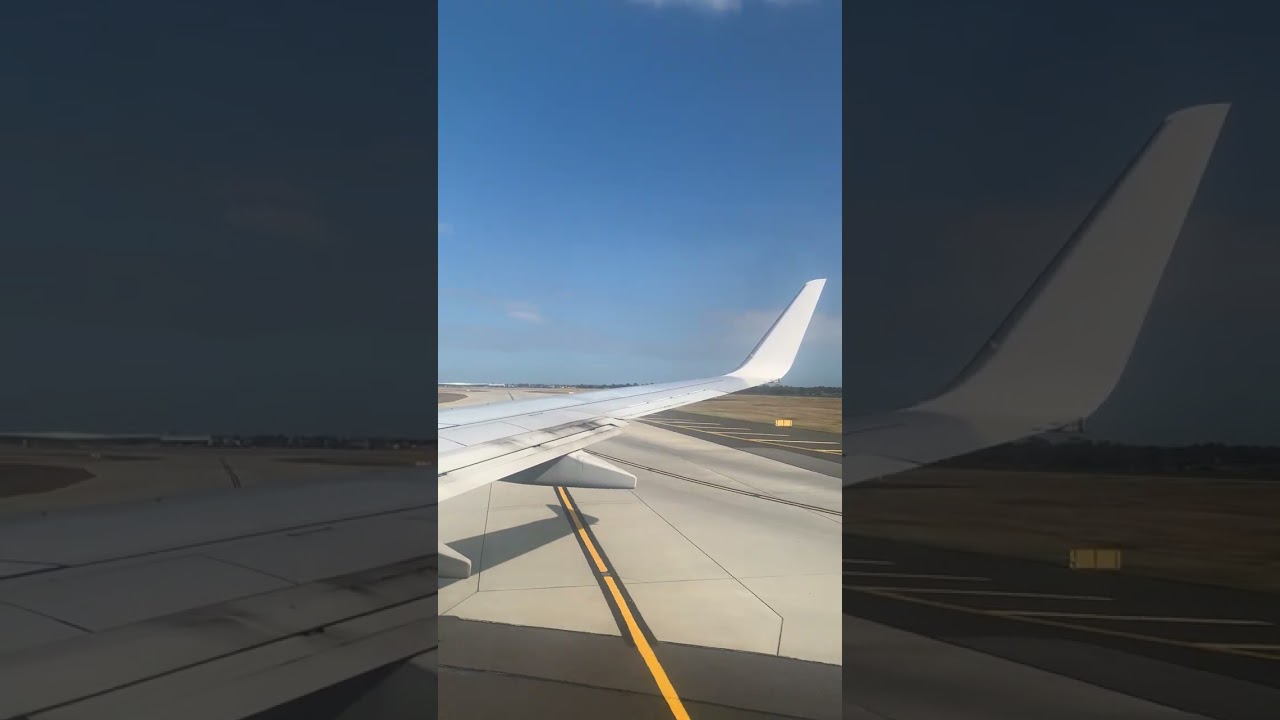 Landing At Melbourne airport on Boeing 737-800