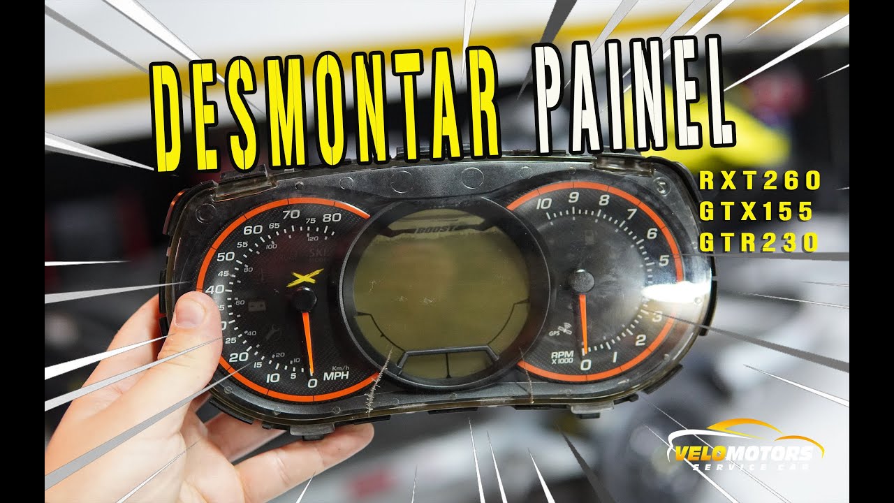 COMO DESMONTAR PAINEL JETSKI SEADOO RXT 260 GTX 155 GTI | HOW TO DISASSEMBLY JETSKI CLUSTER