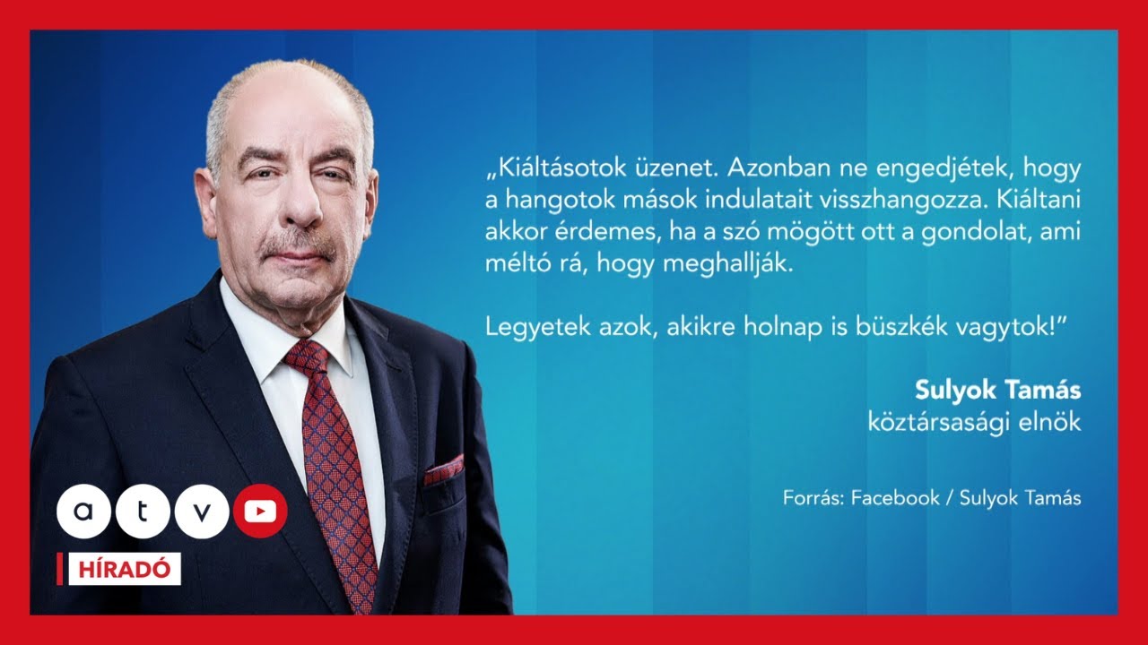 Az &aacute;llamfőig hallatszik a &bdquo;mocskosfideszez&eacute;s&rdquo;? &ndash; Eg&eacute;szen v&aacute;ratlanul Sulyok Tam&aacute;s a fiatalokhoz sz&oacute;lt