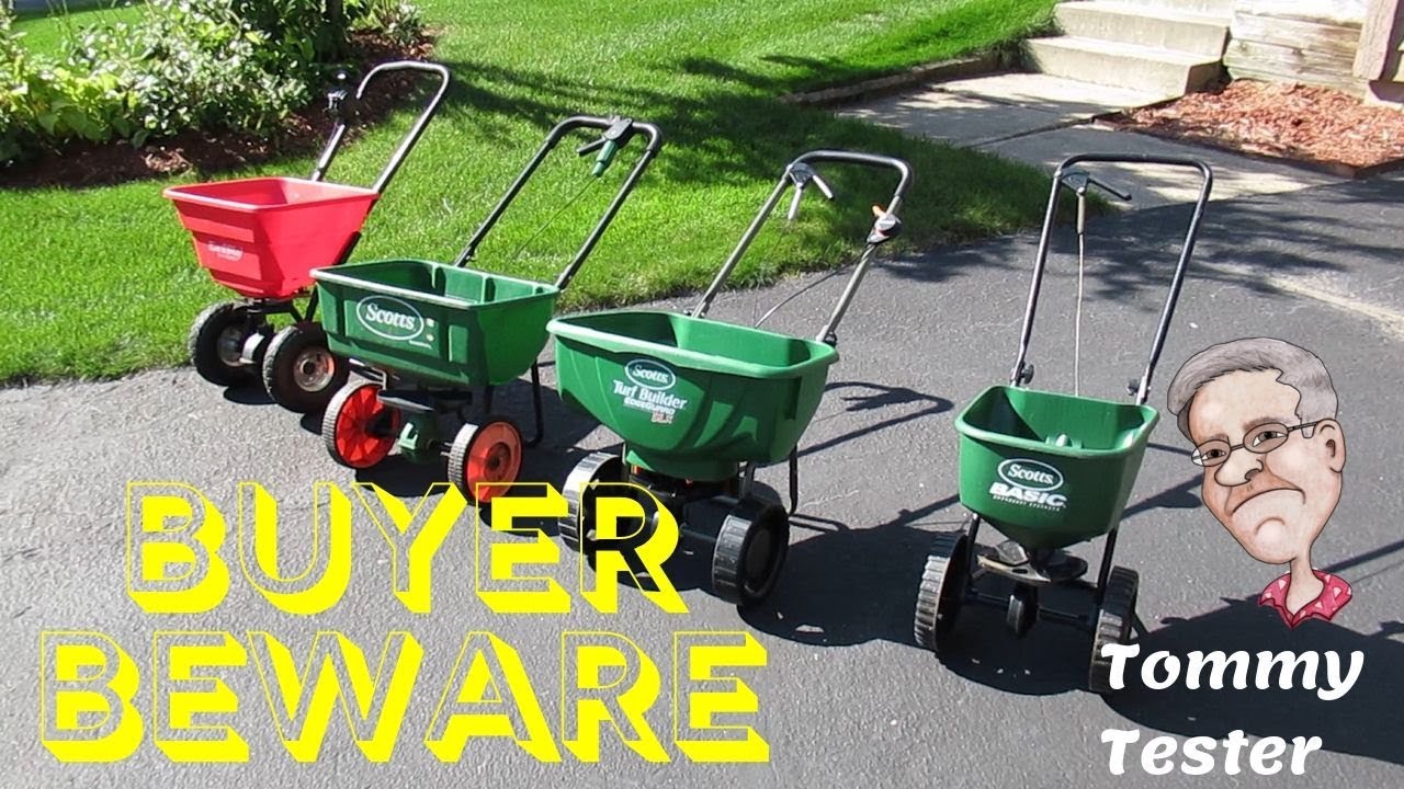 Scotts Broadcast Spreader Driveway Test | Buyer Beware | #thedrivewaychallenge