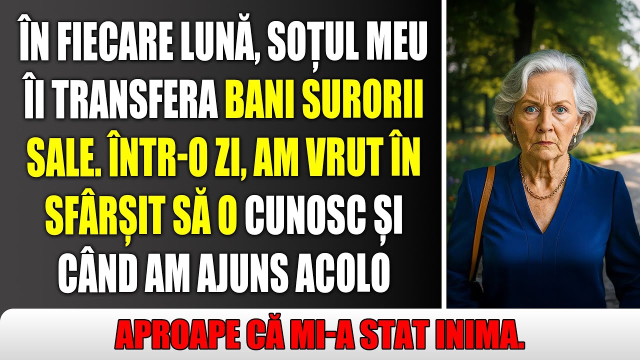 Soțul meu îi trimitea bani surorii lui în fiecare lună — până când am întâlnit-o.