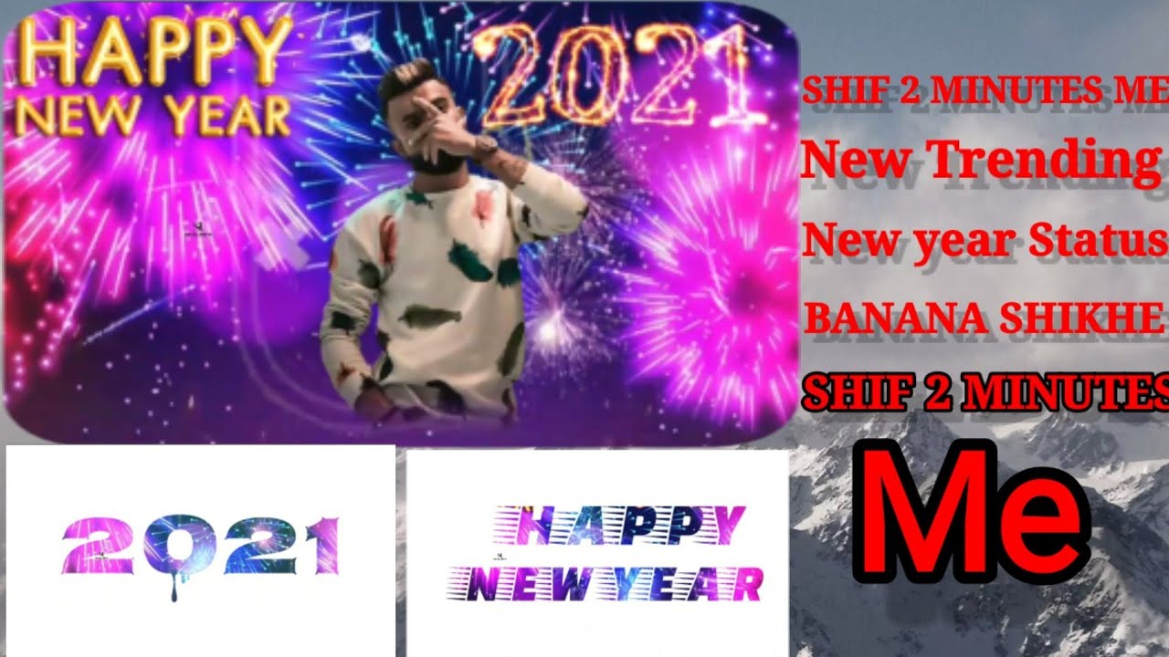 Happy new year text animation Status editing | new year video editing Kinemaster | new year editing