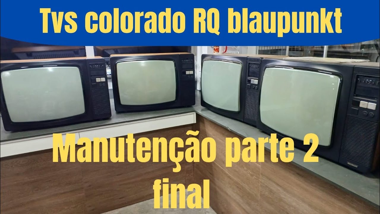 Mega manutenção TVs colorado blaupunkt 1976. Nostalgia pura. 