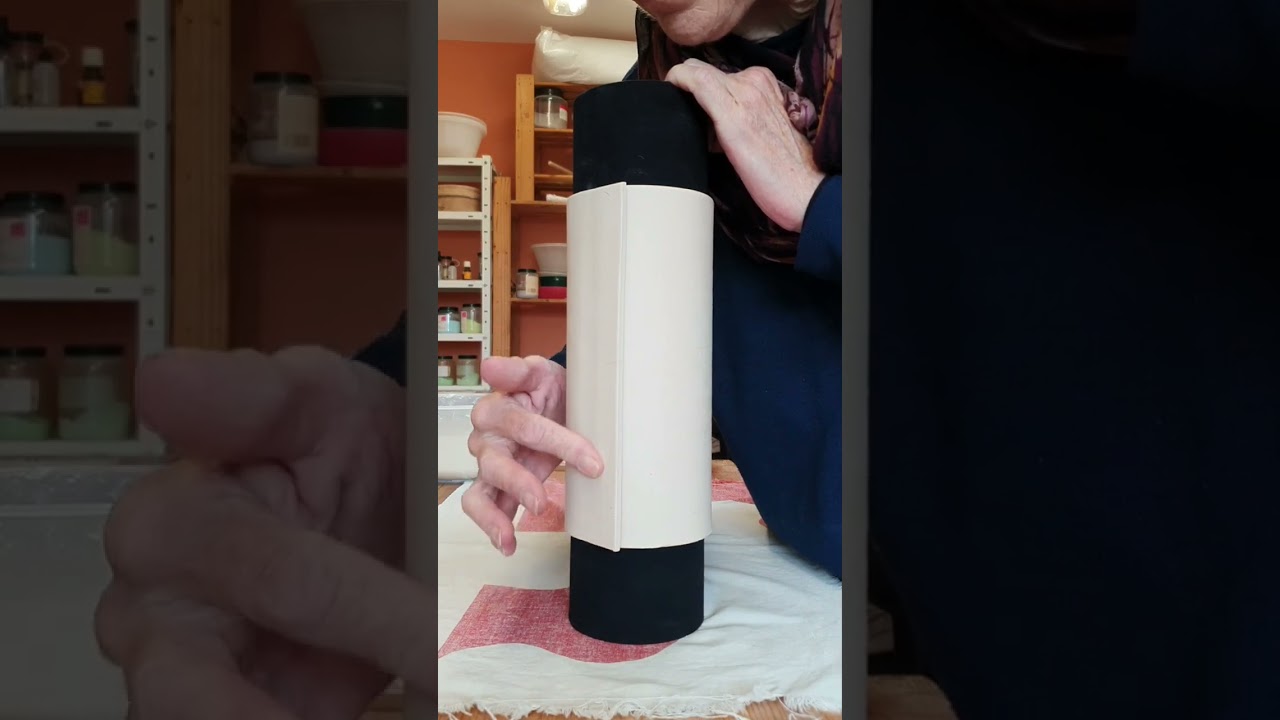 How I hand build clay cylinders. Part 1 Pottery ceramics techniques