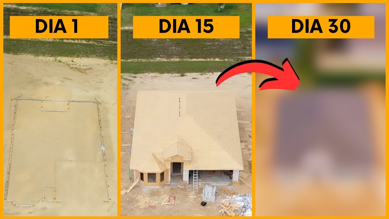 o prazo IMPRESSIONANTE para construir casas nos EUA