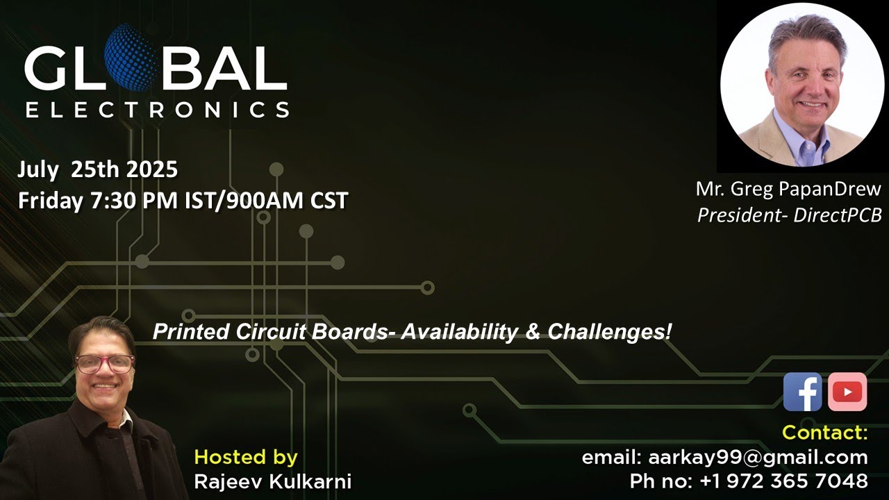 GLOBAL ELECTRONICS WITH MR GREG PAPANDREW #DIRECTPCB #PRINTEDCIRCUITBOARDS #USA #MANUFACTURING #NPI