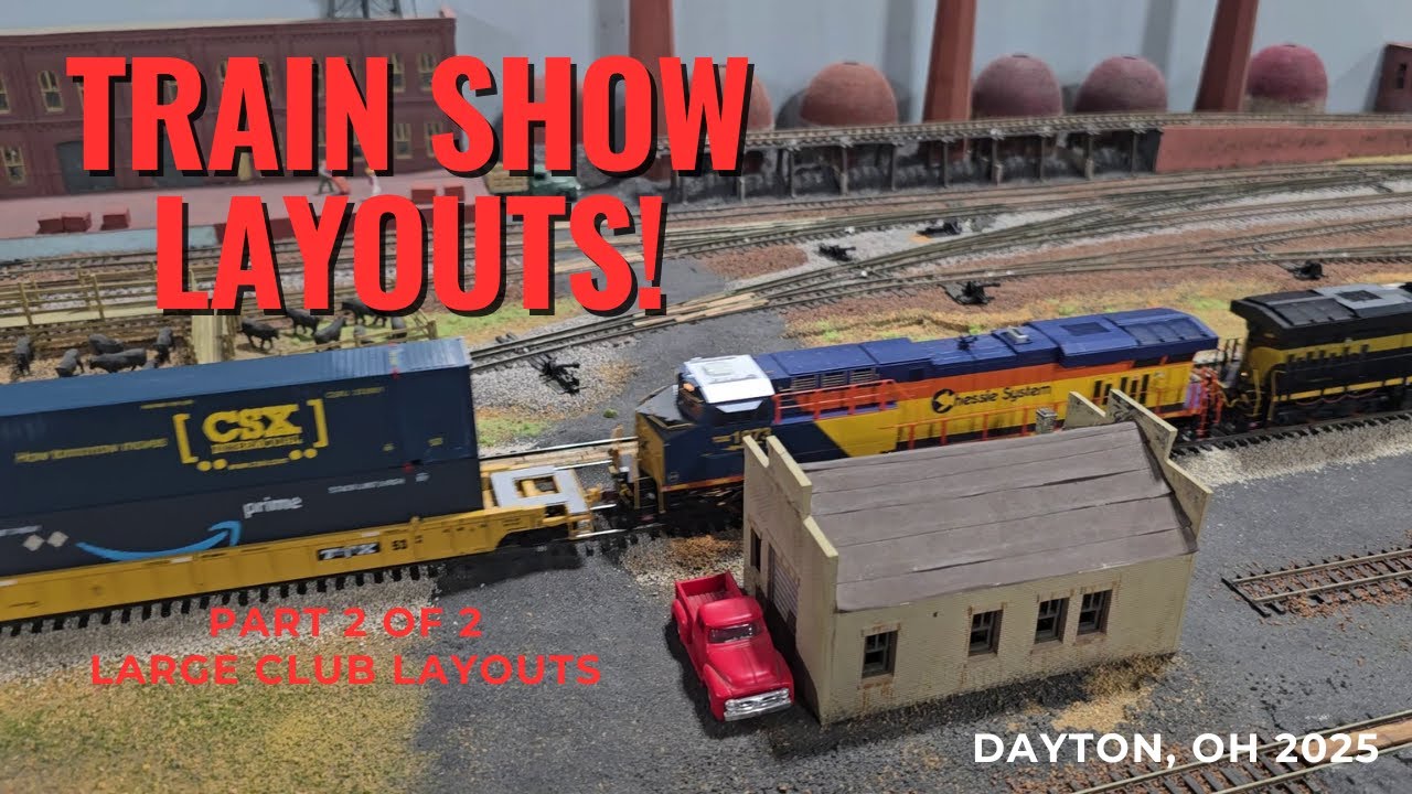 Train Show Layouts – Dayton, Ohio (Nov 2025) | Part 2 of 2 (Large Club Layouts in HO & N Scale)