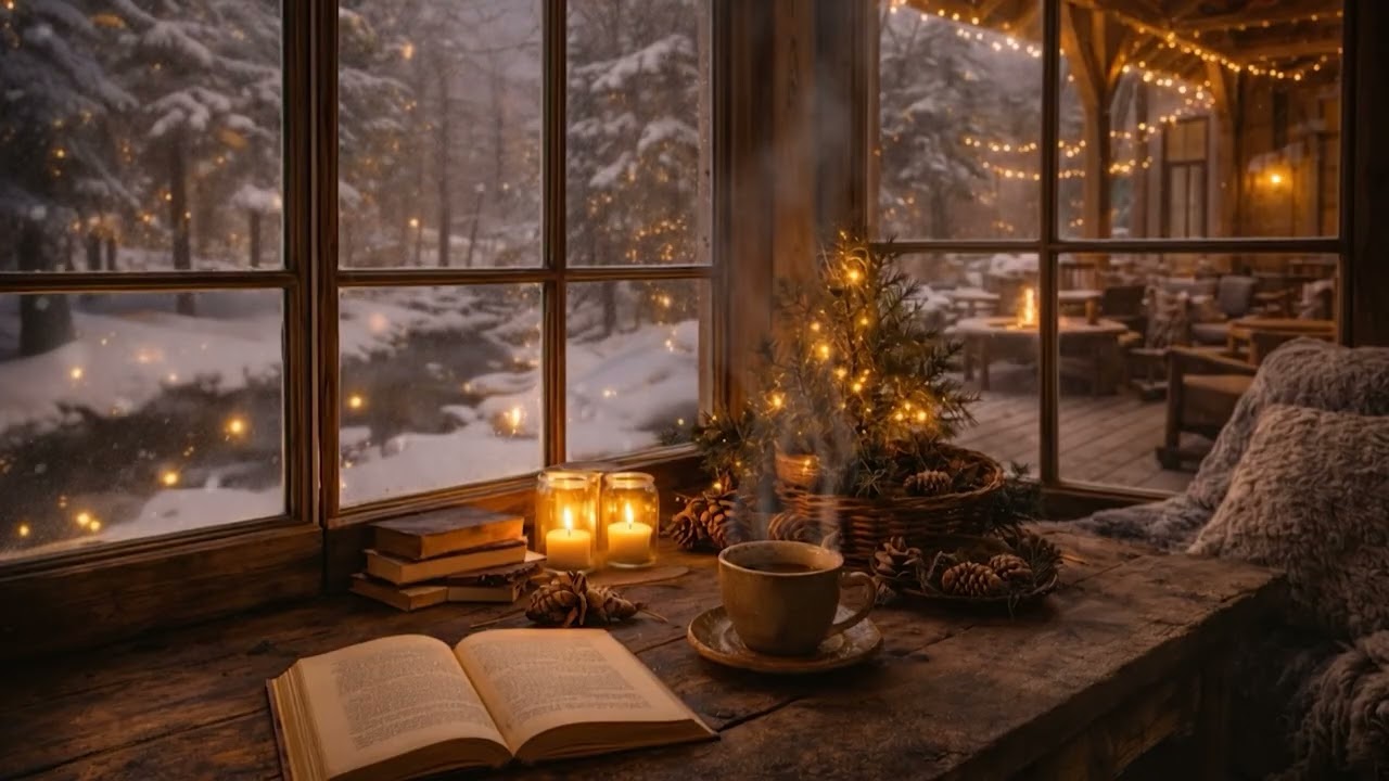 Cozy Winter Reading Nook ☕ Jazz Music for Focus & Relaxation