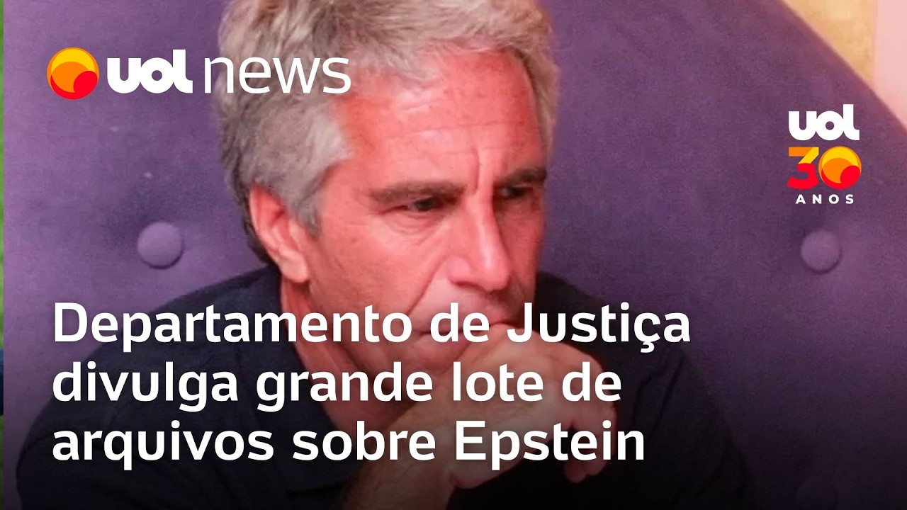 Caso Epstein: Departamento de Justiça dos EUA divulga grande lote de arquivos sobre o empresário