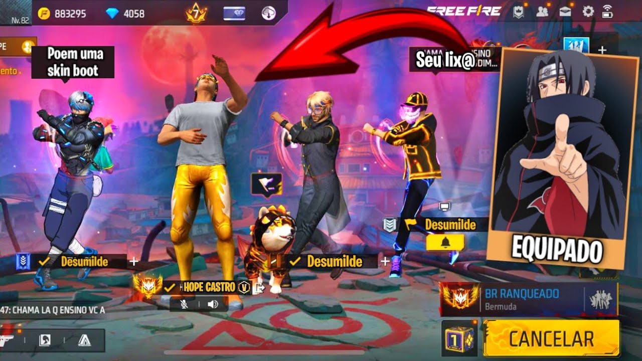FINGI SER BOOT NO FREE FIRE E CHAMEI MEU AMIGO PARA ME HUMILHAR E PEGAR OS DESUMILDES! 