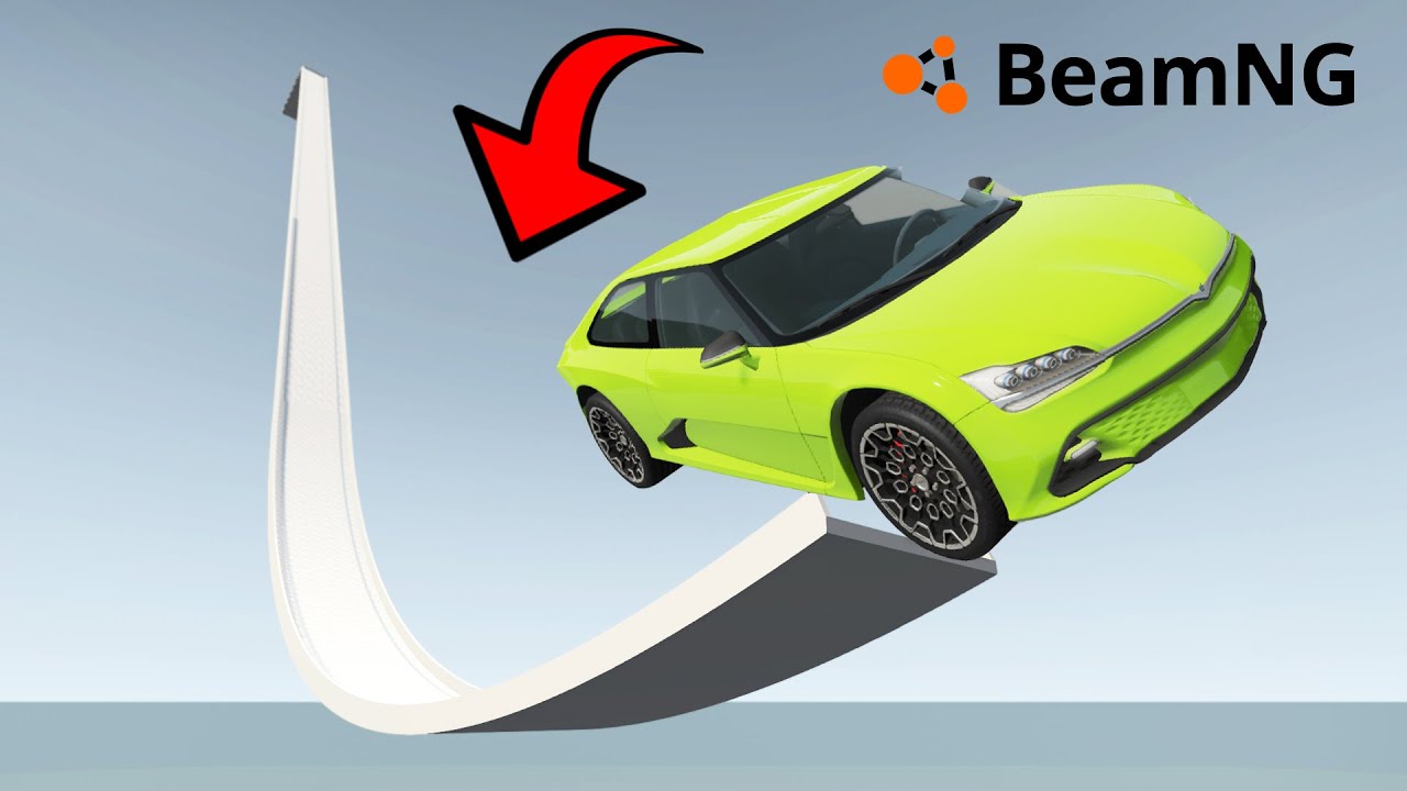 SKOKI NARCIARSKIE NAJLEPSZYMI SAMOCHODAMI w BEAMNG.DRIVE 