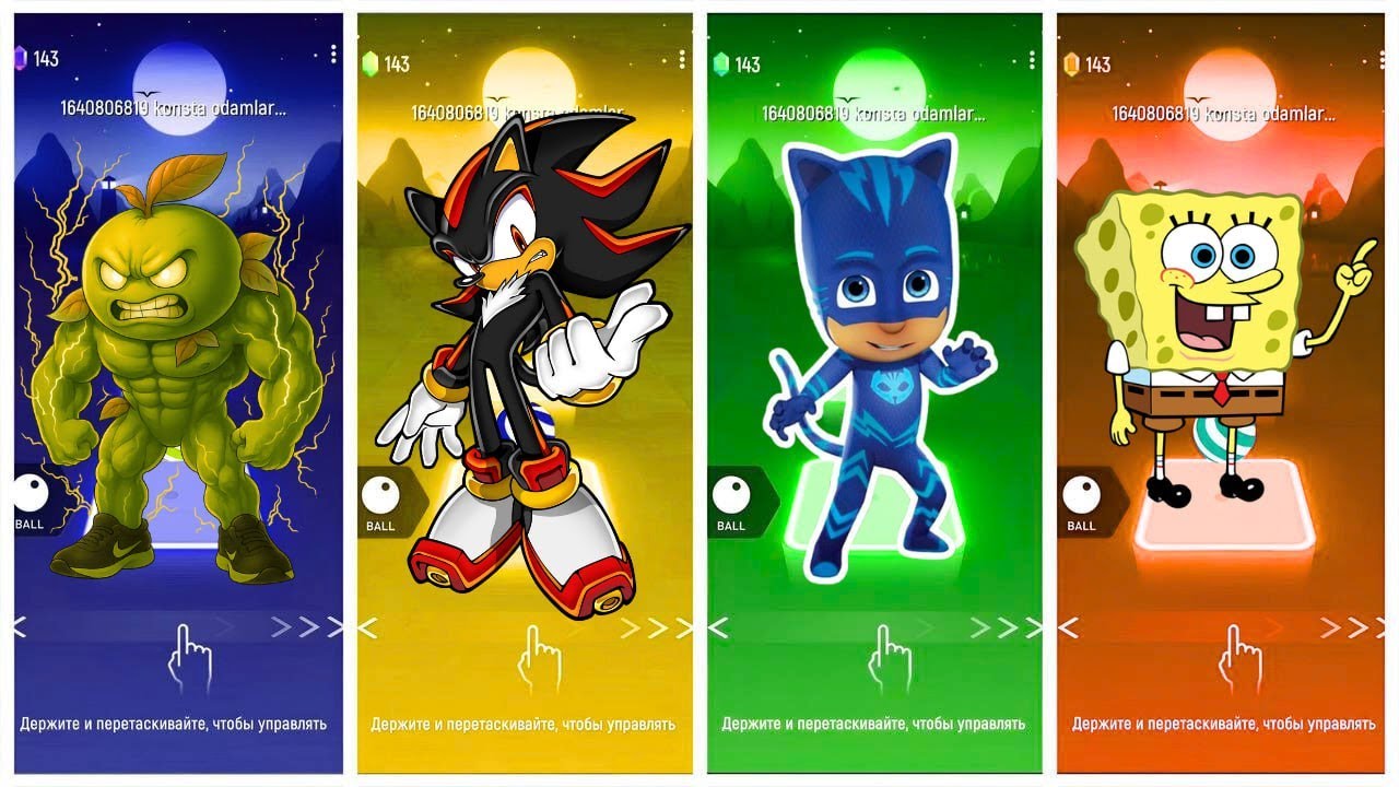 🎵 Tiles Hop Madness with SONIC 💙 & SpongeBob 🧽🔥