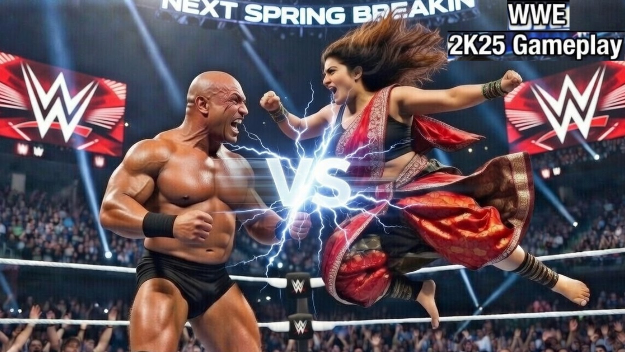 🇮🇳 Indian Diva Myra vs. Iron Mike Tyson 🥊😱 EPIC Iron Man Intergender Match | WWE 2K25 Gameplay