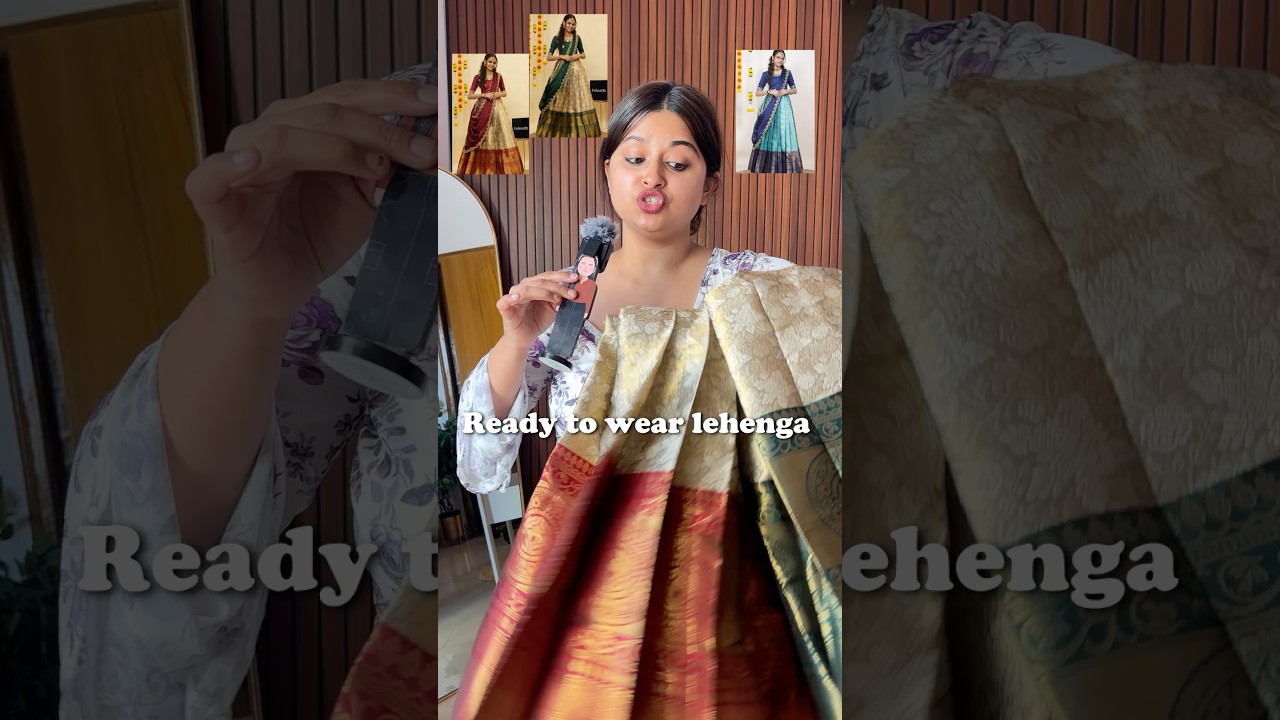 Silk Lehenga for Wedding & Festive Wear ✨ | Royal Ethnic Outfit Idea #SilkLehenga #WeddingOutfit