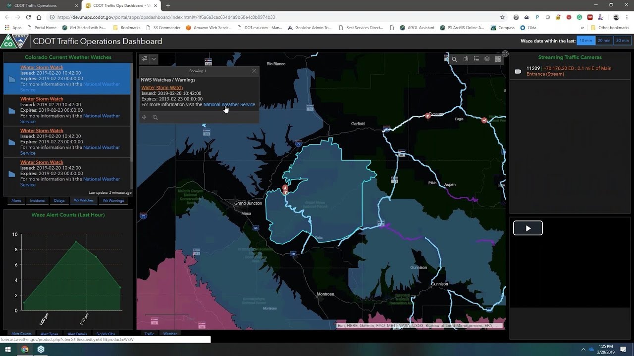 Creating a Traffic Operations Dashboard with ArcGIS