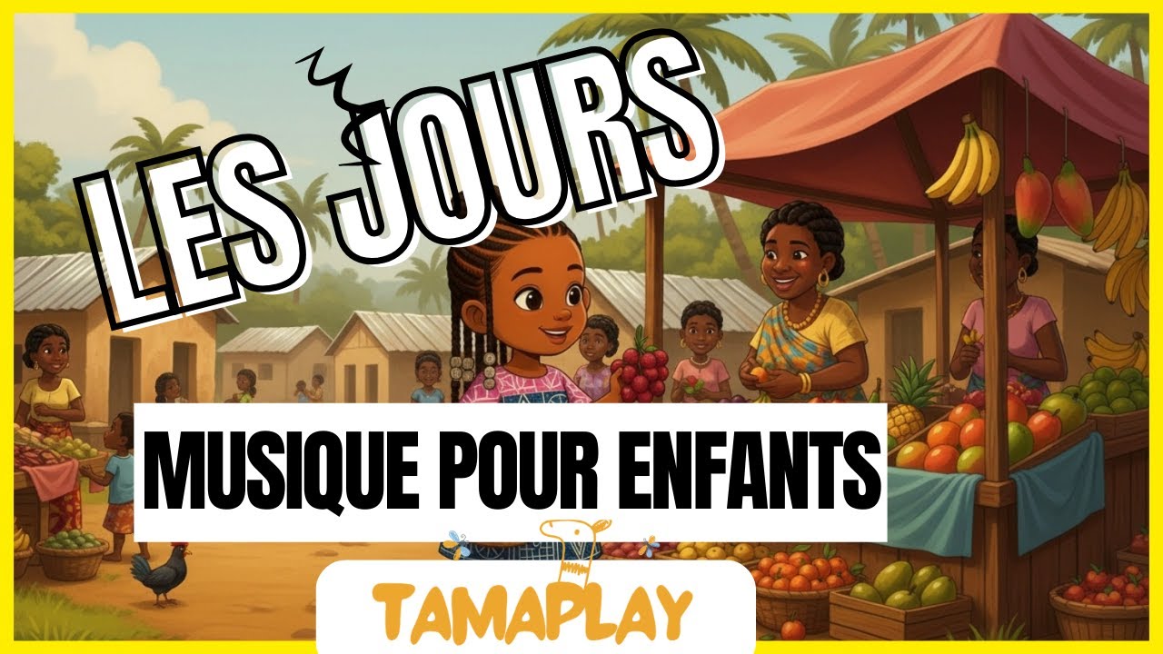 Les Jours en Yemba en s'amusant I Musique pour enfants I Comptine africaine