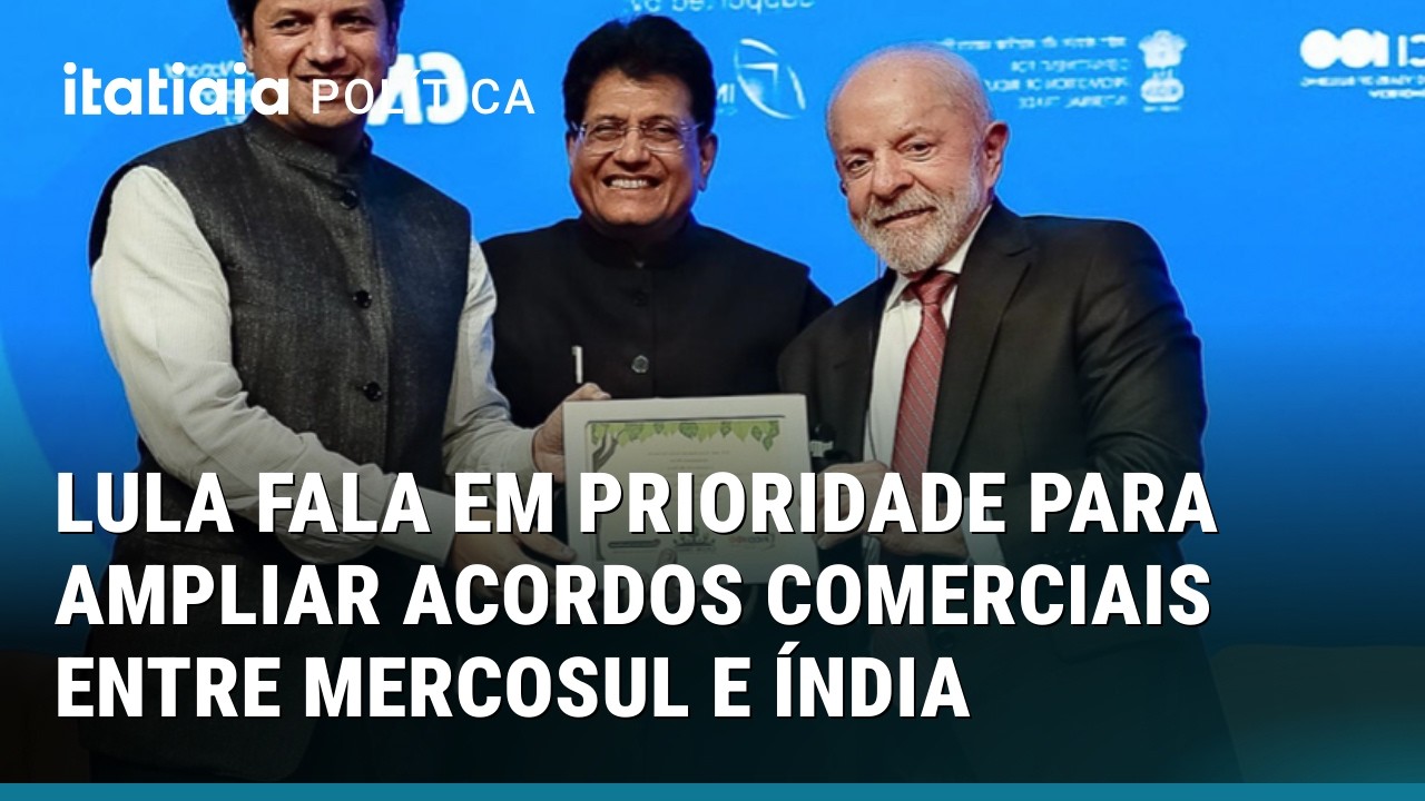 LULA FALA EM PRIORIDADE PARA AMPLIAR ACORDOS COMERCIAIS ENTRE MERCOSUL E ÍNDIA