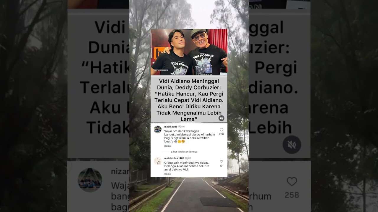 semua sahabat kerabat bersedih #luka #meninggaldunia #sabar #dedycorbuzier #vidialdiano