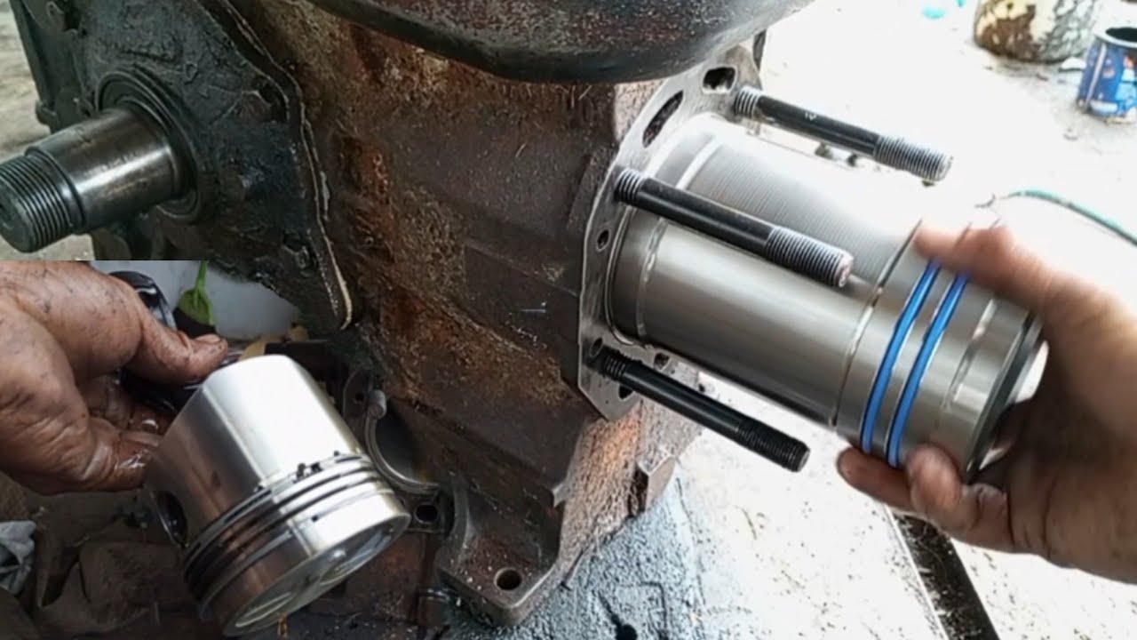UNINSTALL & INSTALL Liner , Piston Diesel Engine R 180 China