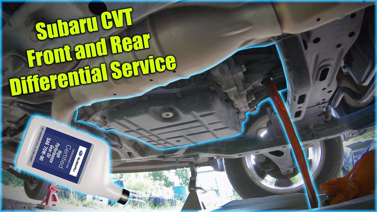 Обслуживание переднего и заднего дифференциала Subaru CVT