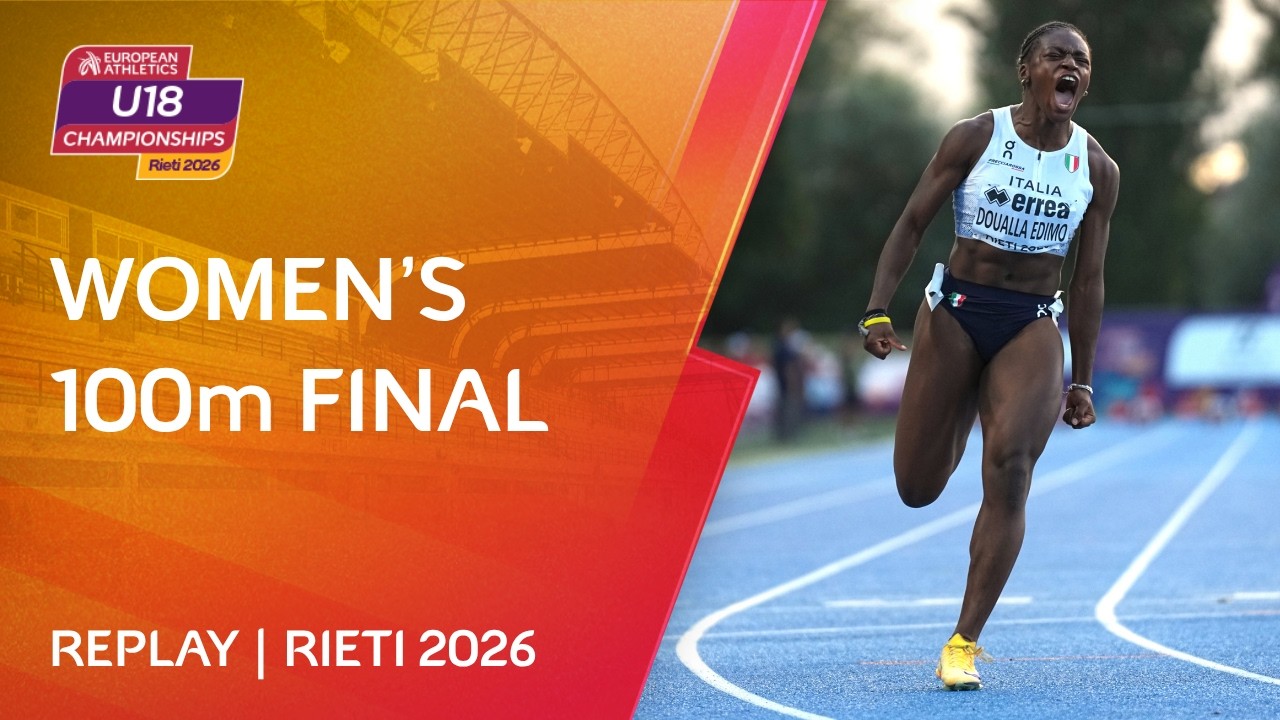 EUROPEAN RECORD!⚡🇮🇹 Women's 100m Final Replay | 2026 European Athletics U18 Championships