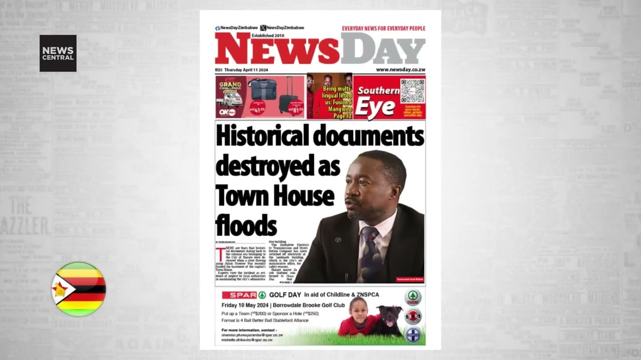 African Headlines: Historical documents destroyed - Zimbabwe&rsquo;s NewsDay