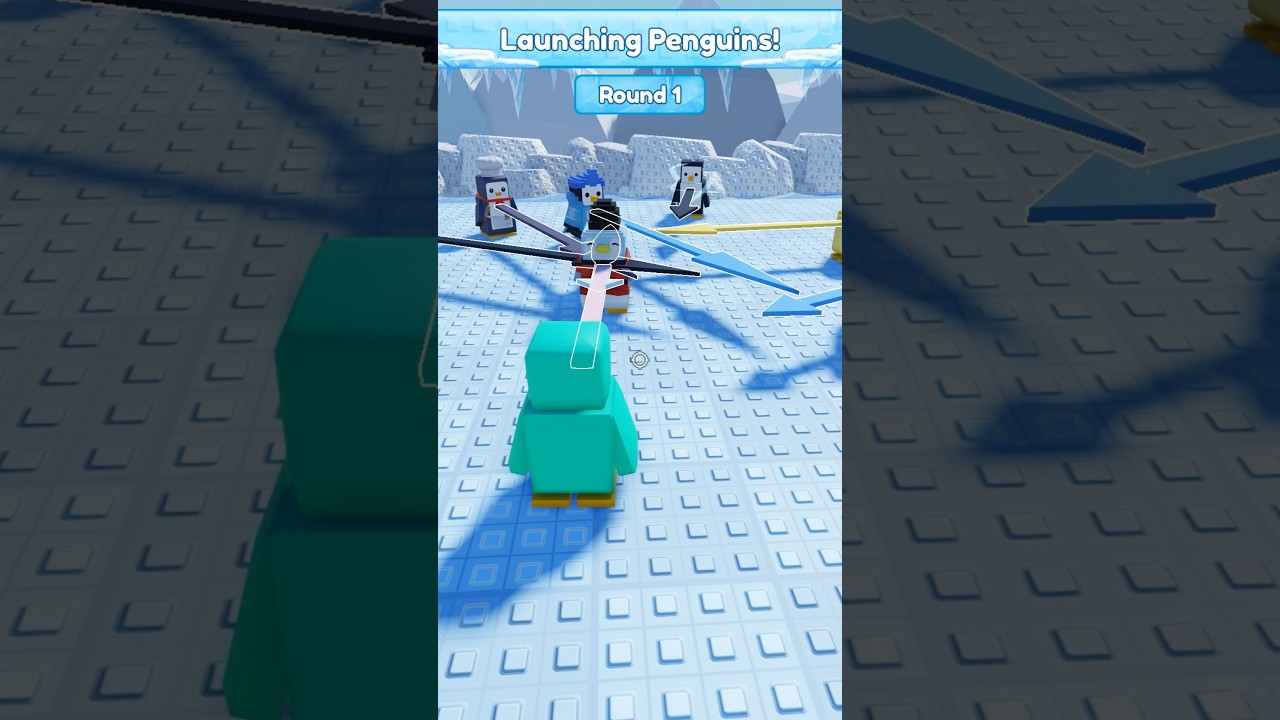 broguins are no match for Rainbow Penguin #roblox #anklebreakers #funny #penguin #knockout #memes