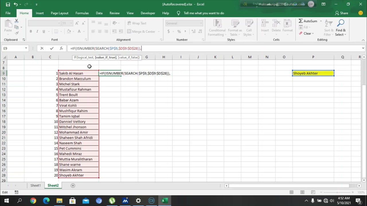 Searchable dropdown list No VBA No dynamic array Easy execution