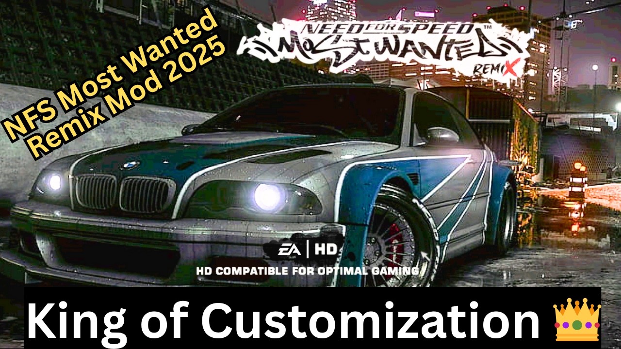 How to Install NFS Most Wanted REMIX LITE 2025 – 80+ NEW CARS, Ultra Customization & Full Mod Guide!