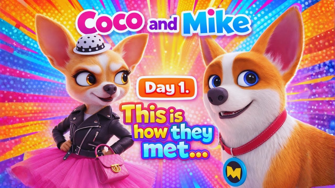 Coco & Mike Episode 1 | Day 1 Coco & Mike Arrive Home | Funny Dog Cartoon