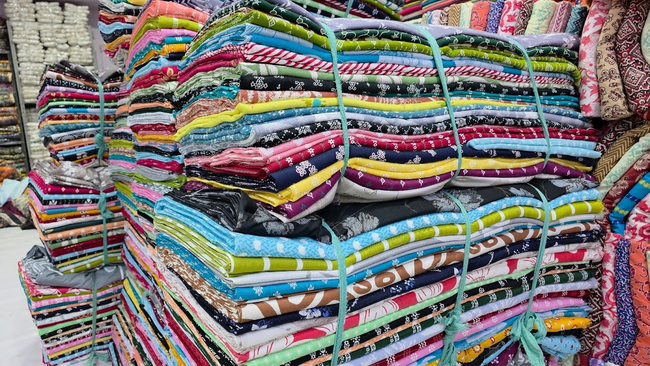किलो के भाव में कपड़ा COTTON CUT PIECE WHOLESALE MARKET IN SURAT,WHOLESALE CUT PIECE MARKET IN SURAT