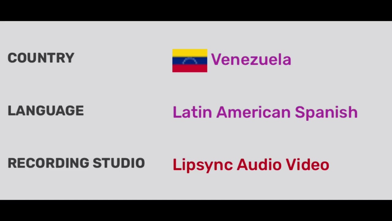 What is the Latin American Spanish dubbing studio & Dubbing credits for boo! name?