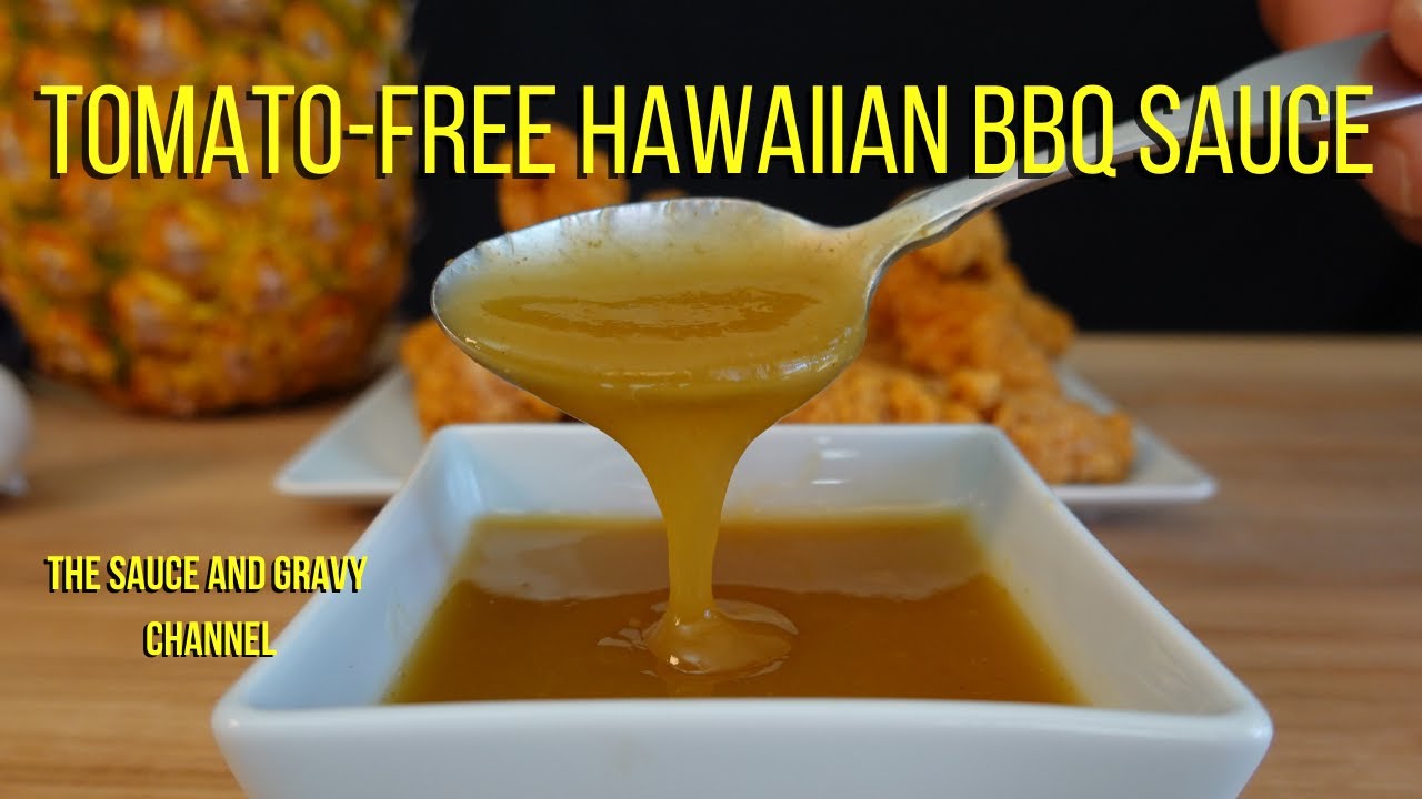Tomato-Free Hawaiian BBQ Sauce | Hawaiian Barbecue Sauce | Pineapple Dipping Sauce | Barbecue Sauce